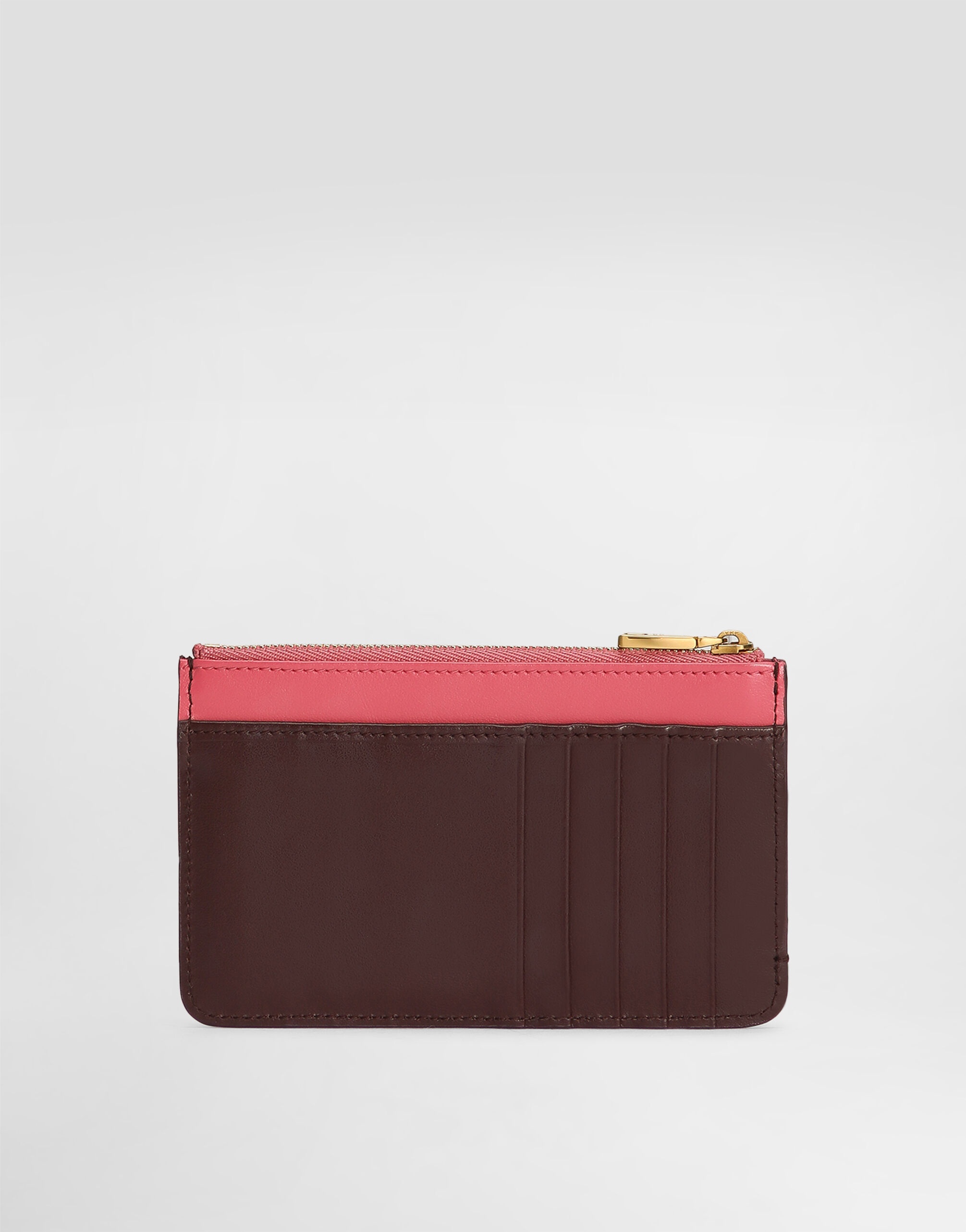 Calfskin card holder with DG logo - 3