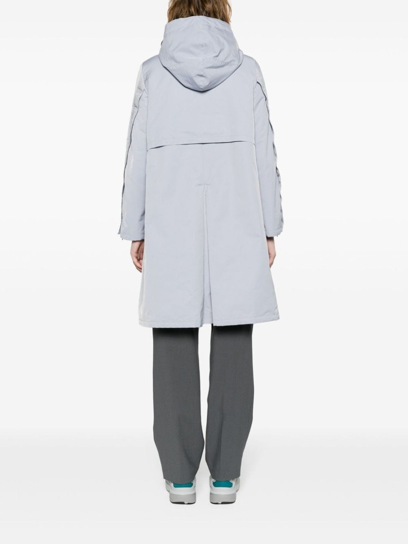 logo-tape detail hooded parka 4