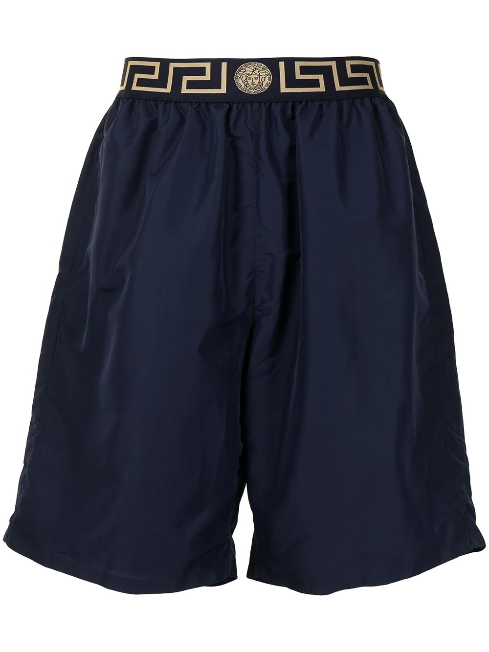 Greca waistband swim shorts - 1