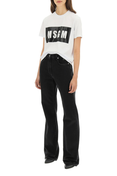 MSGM BOX LOGO T-SHIRT outlook