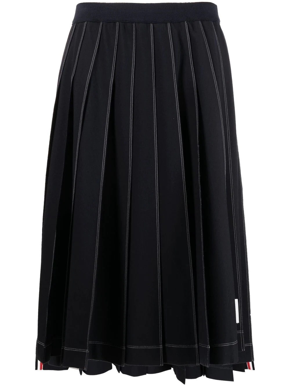 pleated midi skirt - 1