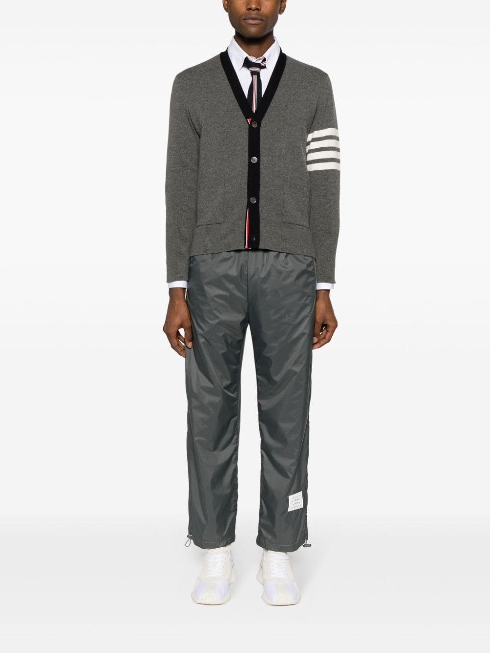 4-Bar Stripes intarsia-knit cardigan - 2