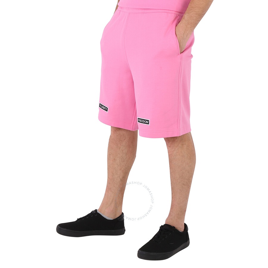 Burberry Men's Bubblegum Pink Jersey Shorts - 5