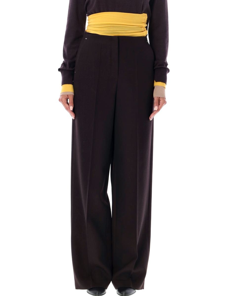 FENDI Fendi Grain De Poudre Wool Trousers | baltini | REVERSIBLE