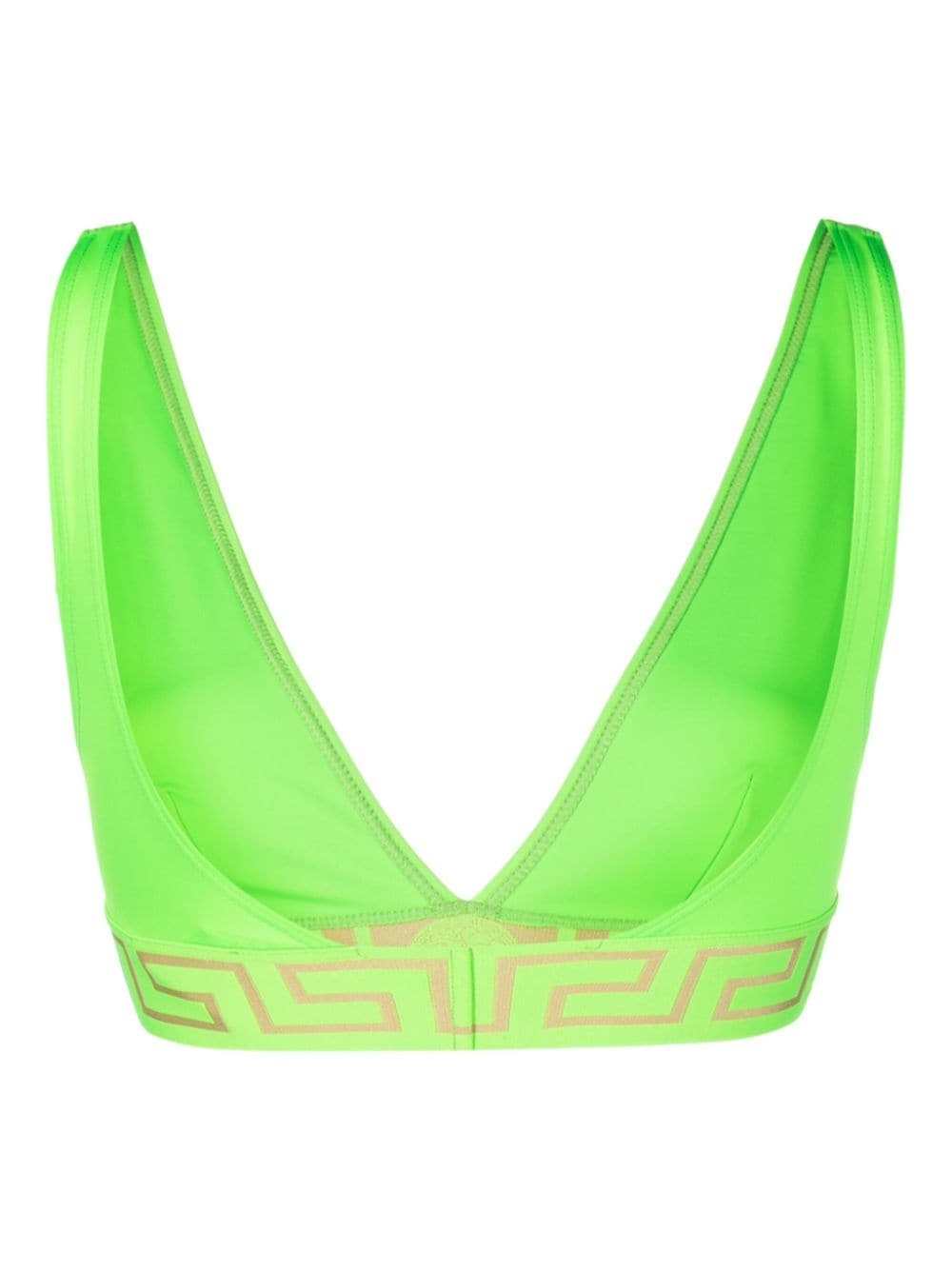 Greca-pattern bikini top - 2