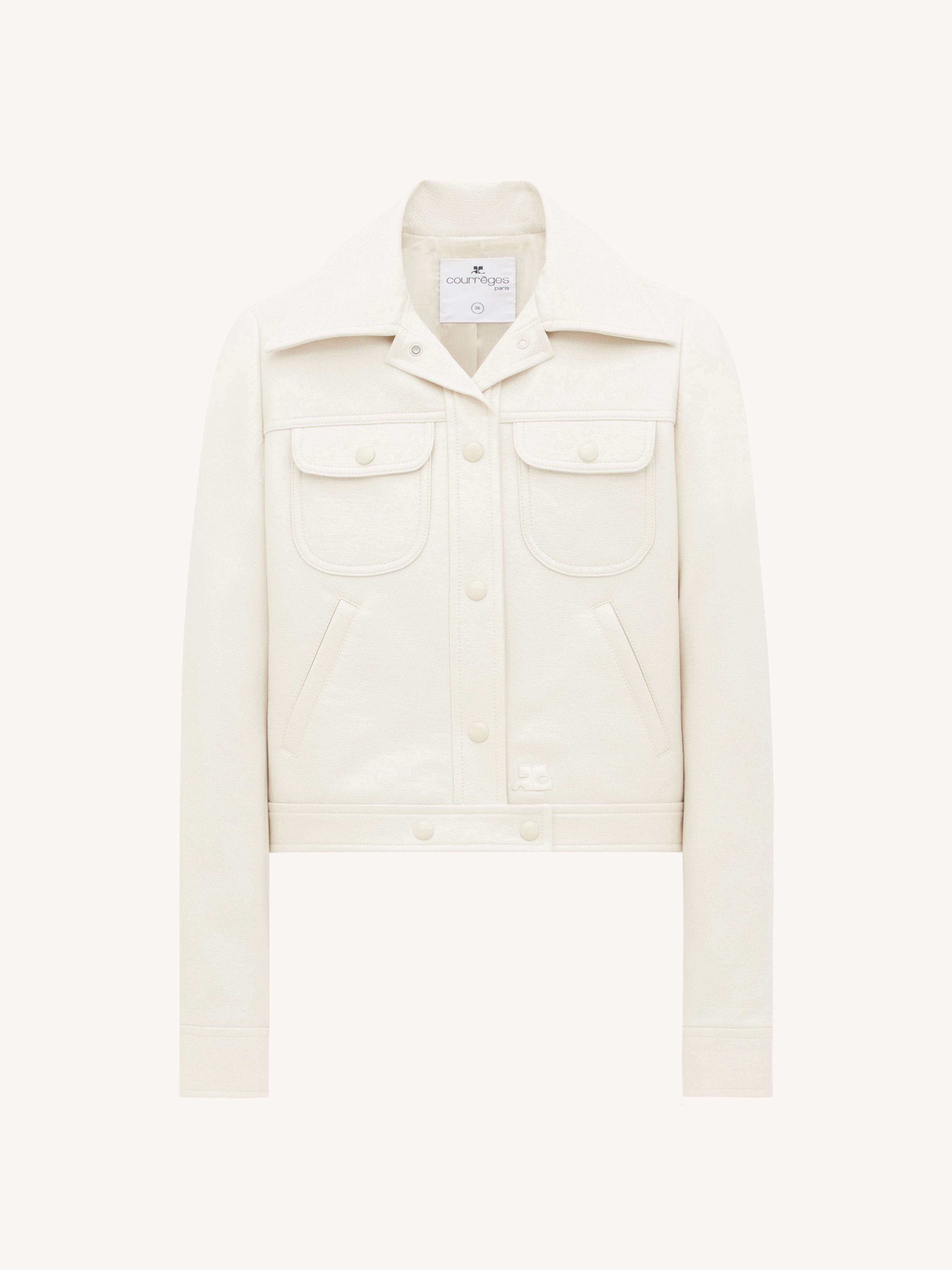 VINYL TRUCKER JACKET - 1