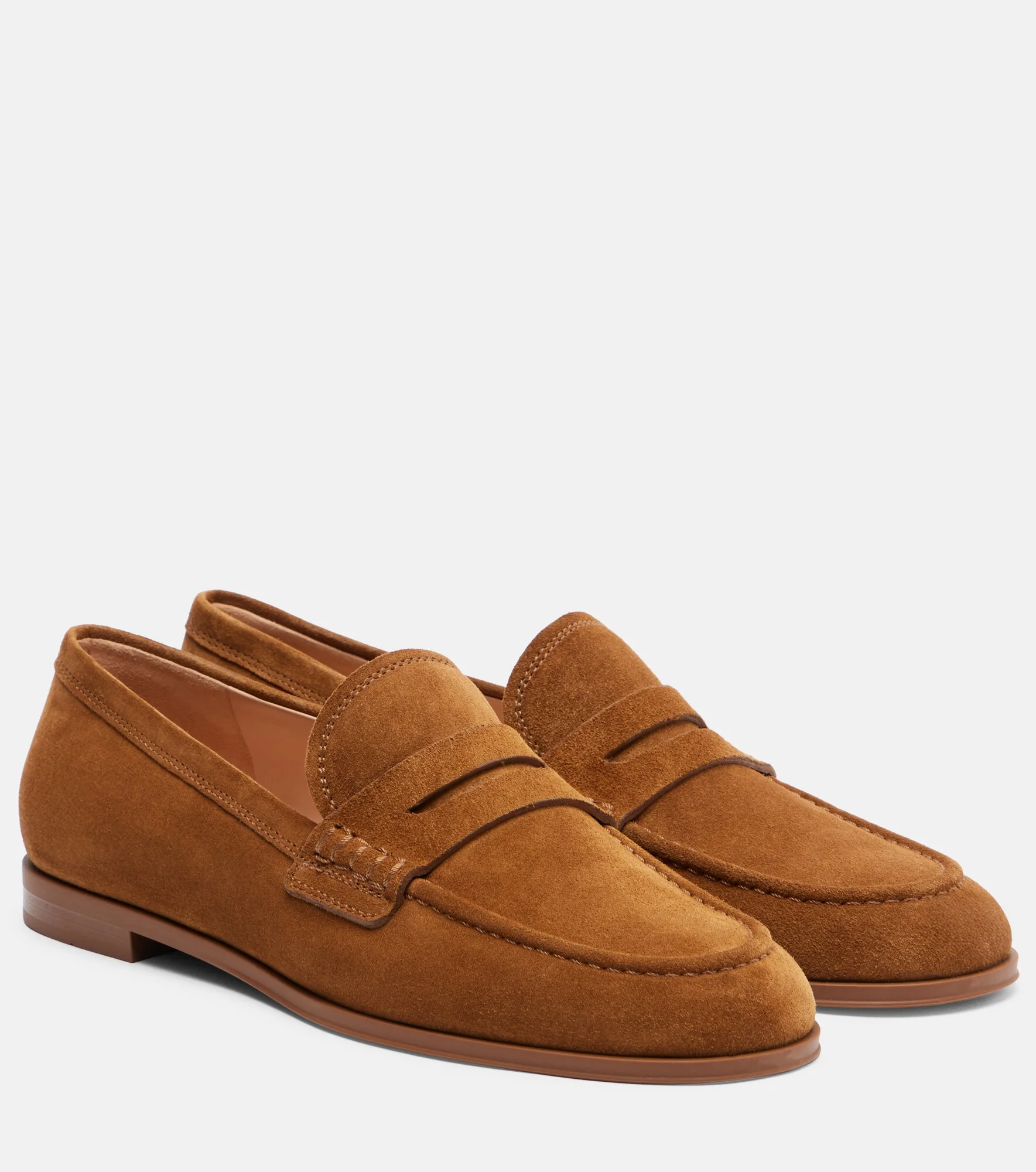 Georgie suede penny loafers - 1
