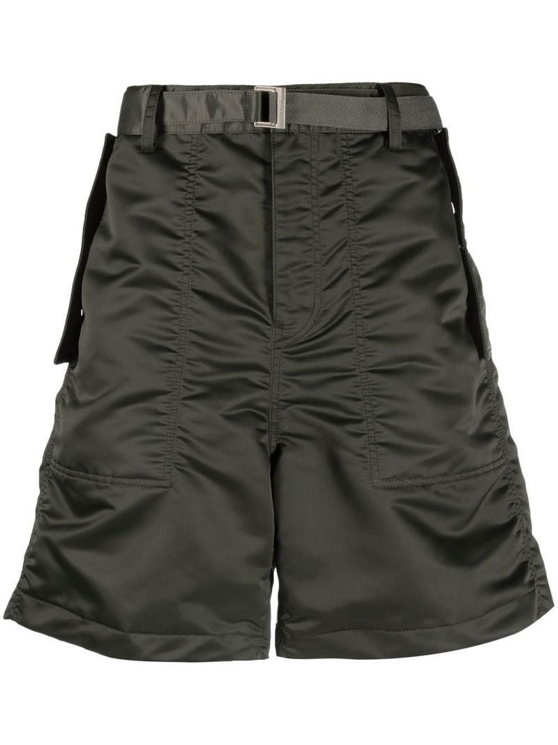 buckle-fastened tailored shorts 1