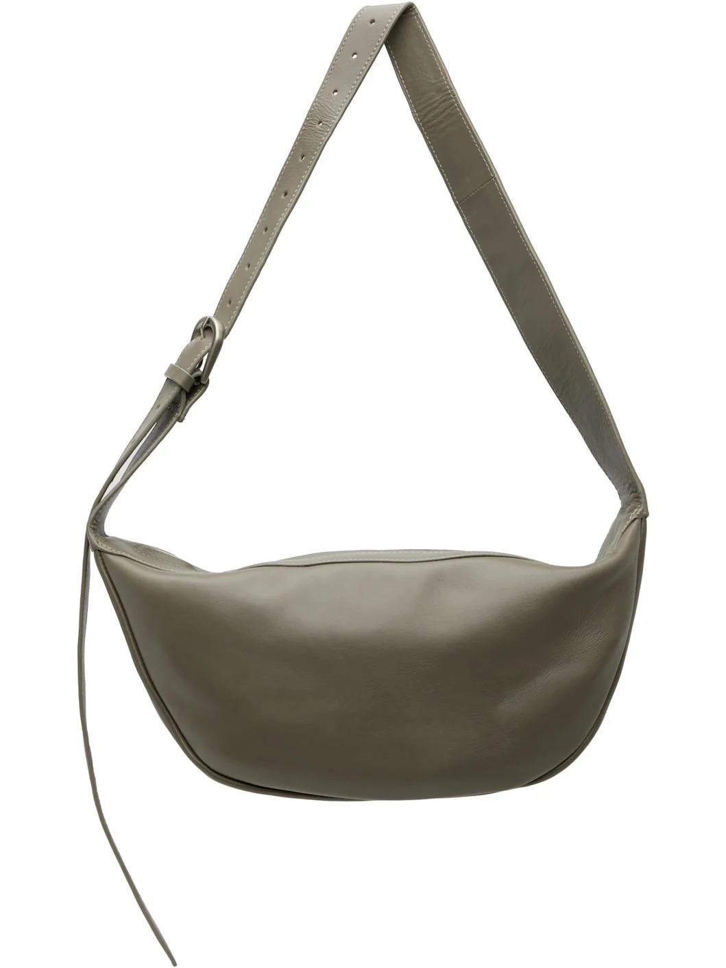 Gray Adjustable Crescent Bag - 1