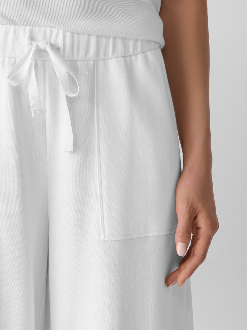 Lightweight Organic Cotton Terry Wide-Leg Pant 5