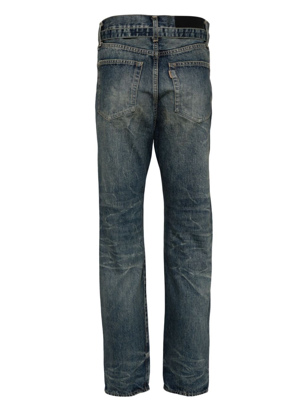 washed slim-fit jeans - 2