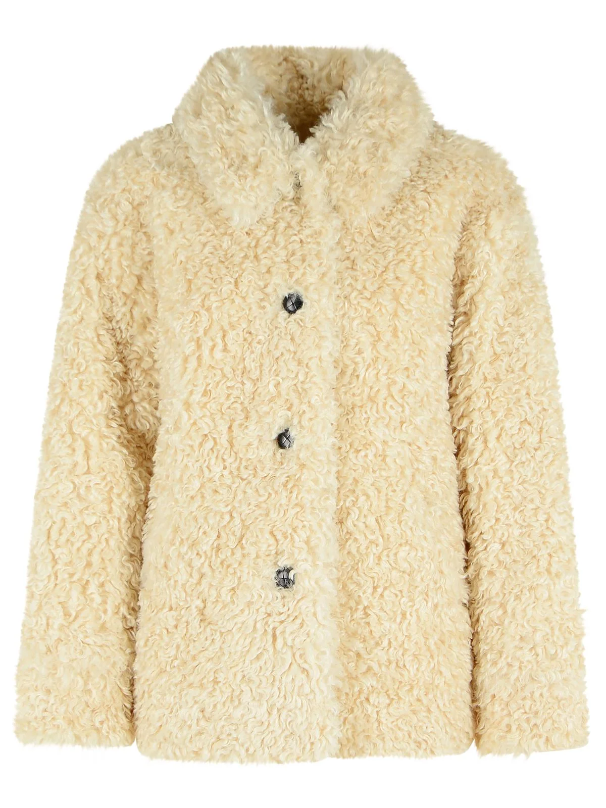Isabel Marant Etoile 'Tarvey' Beige Faux Fur Jacket Women - 1