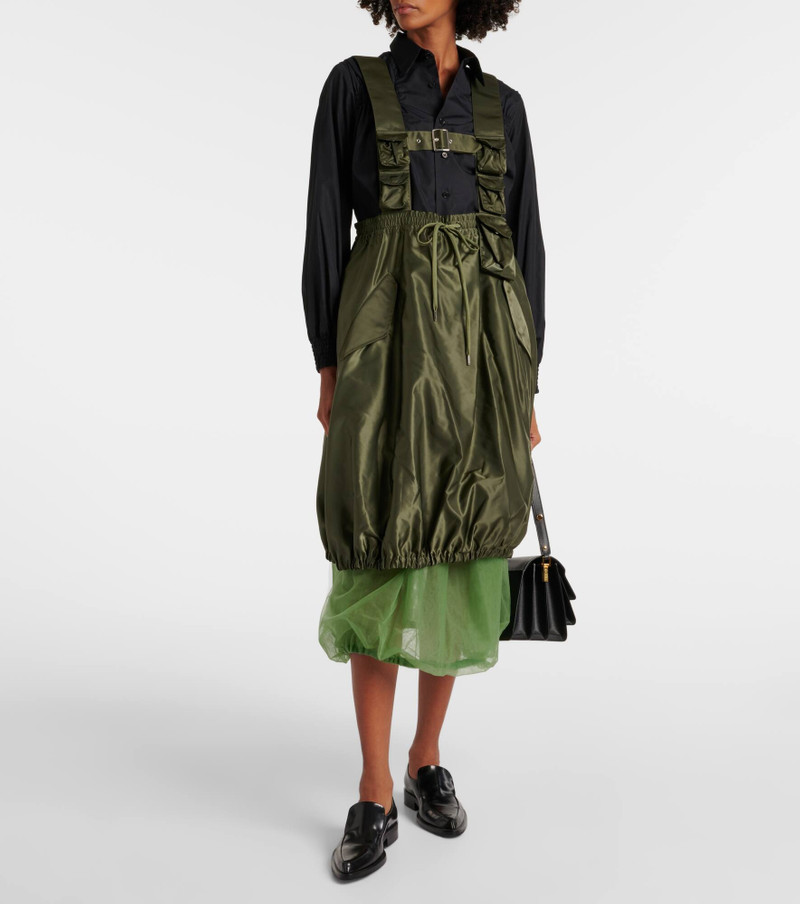 Noir Kei Ninomiya Shirred cotton shirt outlook