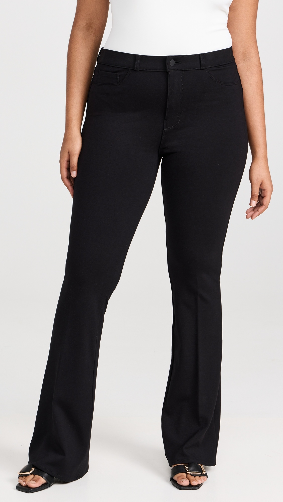 The Marty High Rise Flare Ponte Pants - 8