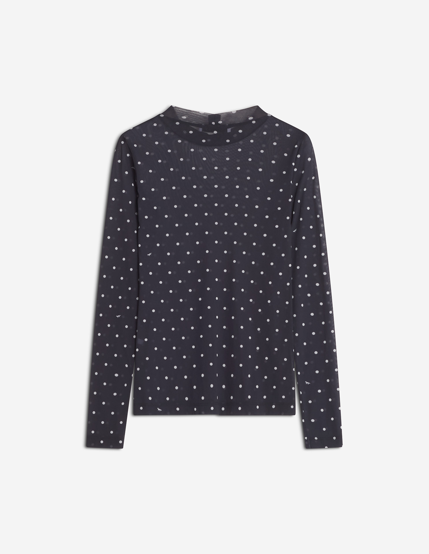 POLKA DOT FOX MESH TOP - 6