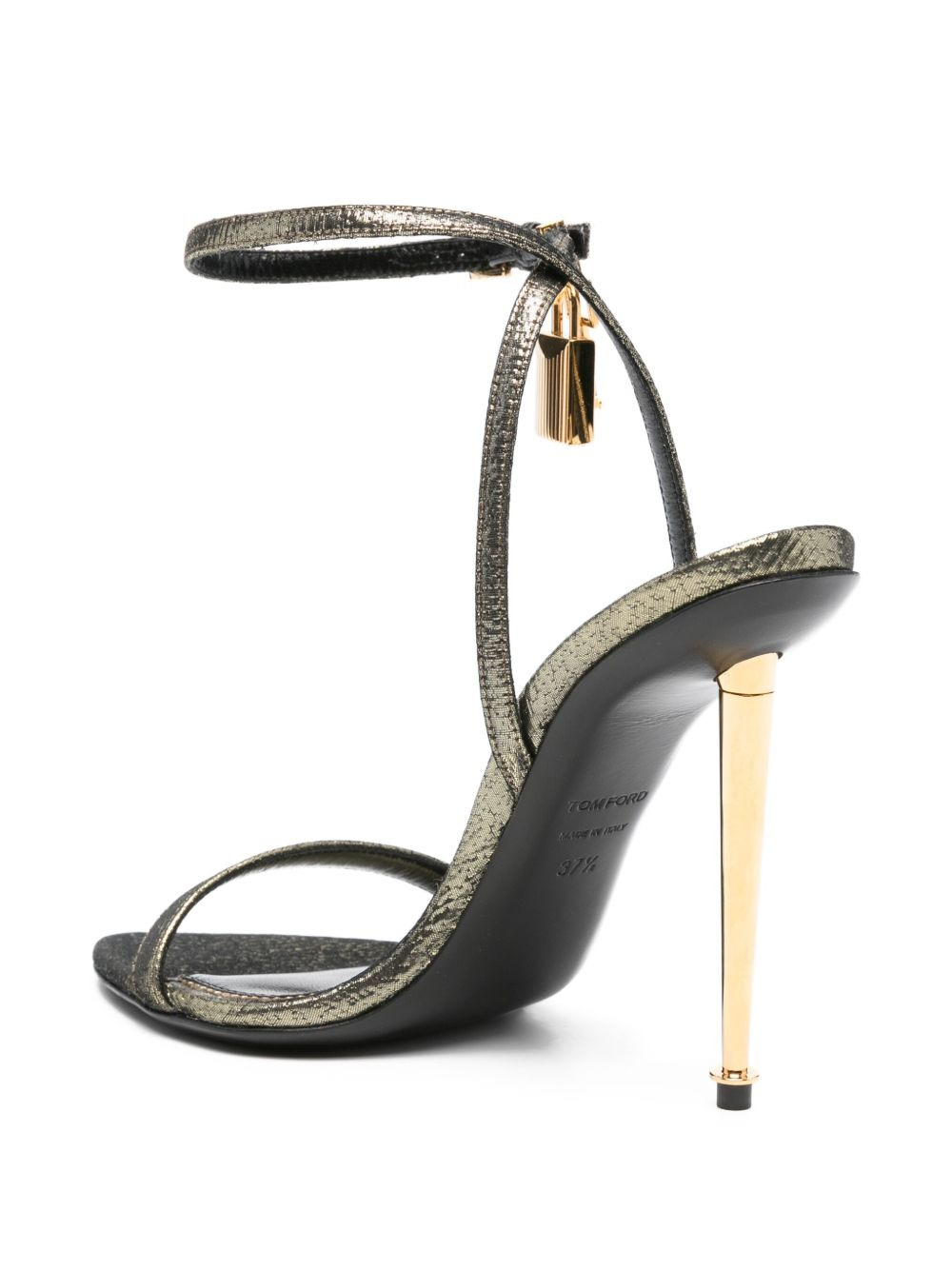 115mm padlock stiletto heeled sandals - 3