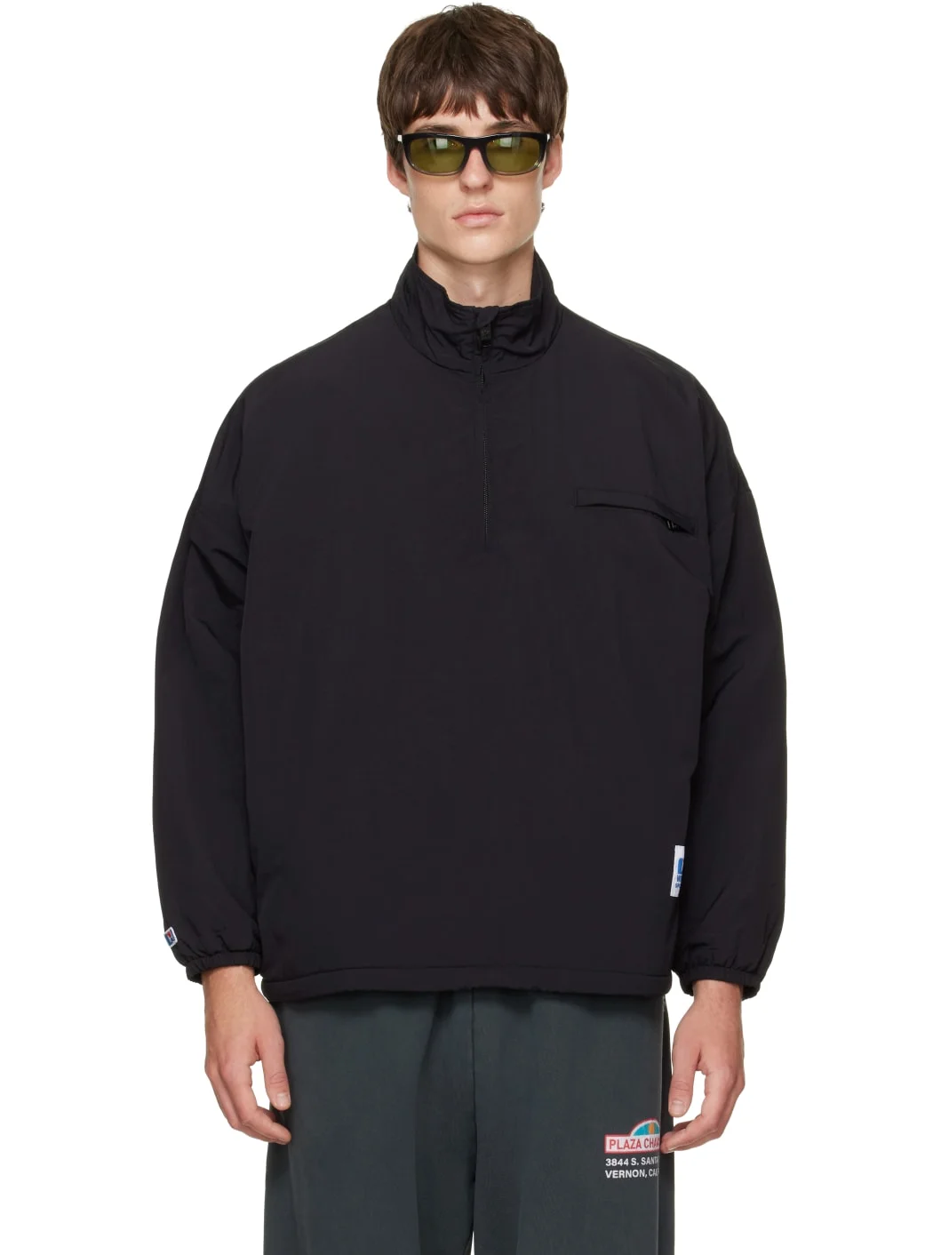Black 'Willy' Polar Fleece Sweater - 1