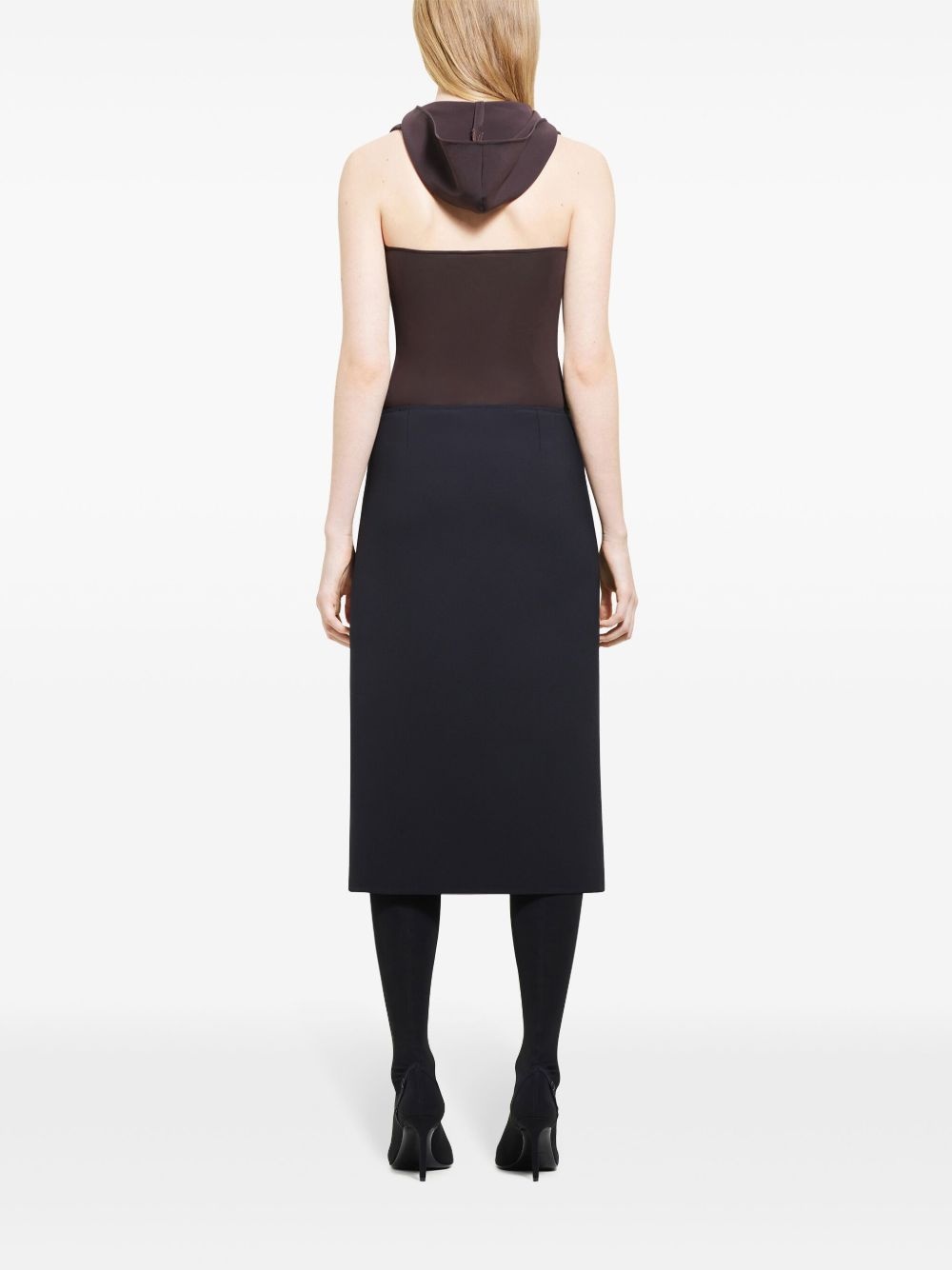 Illusion hooded bodysuit - 4