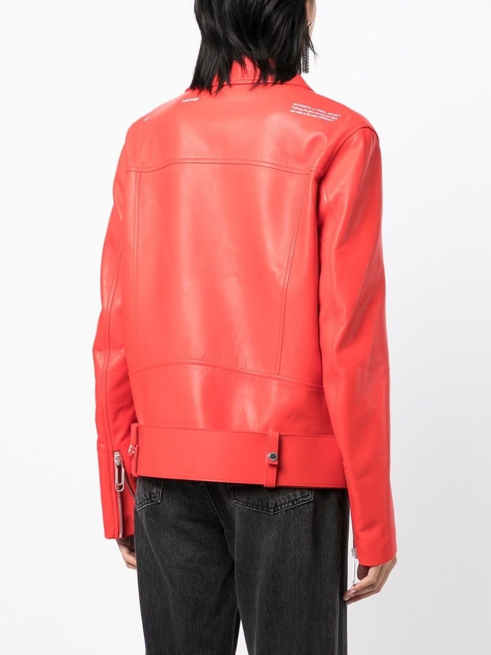 leather biker jacket - 4