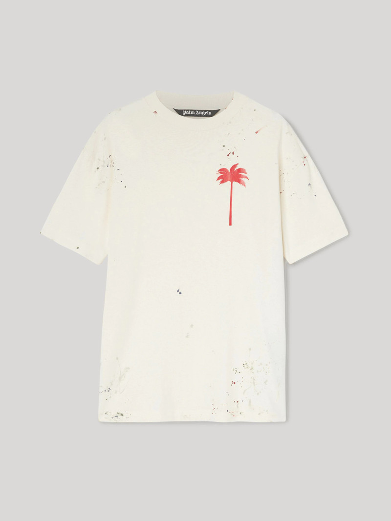 PALM TREE PAINTED T-SHIRT - 1