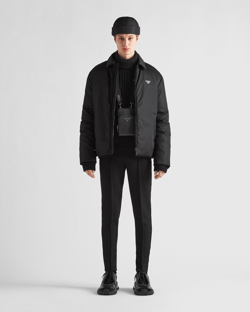 Prada Cropped Re-Nylon down jacket outlook