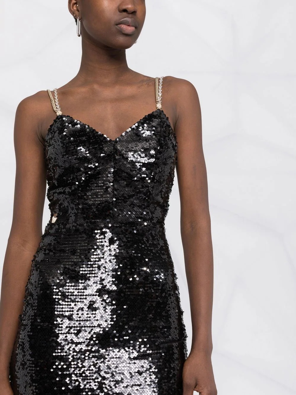 sequin embellished midi dress - 5
