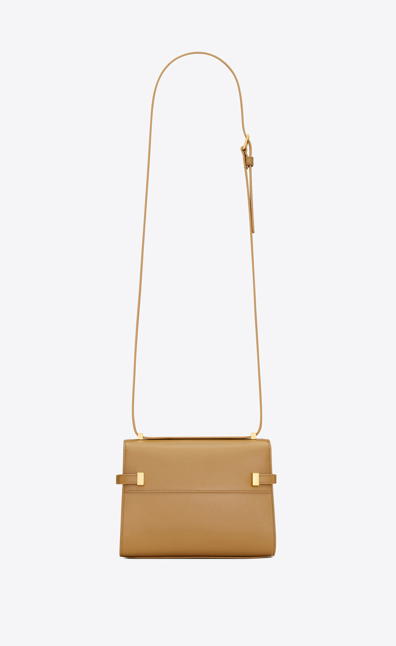 manhattan mini crossbody bag in box saint laurent leather 3