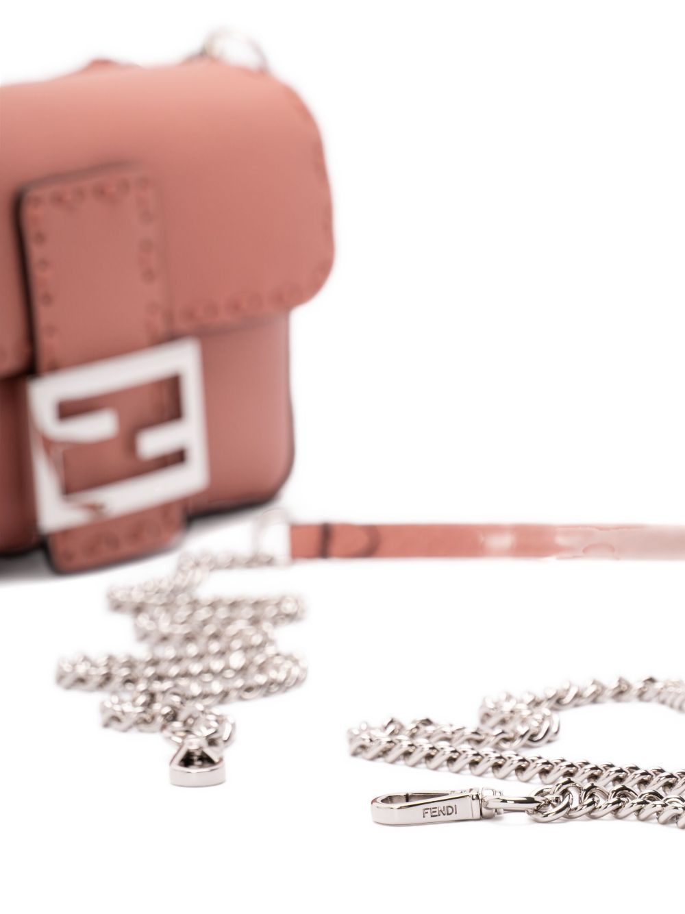 leather chain mini bag - 4