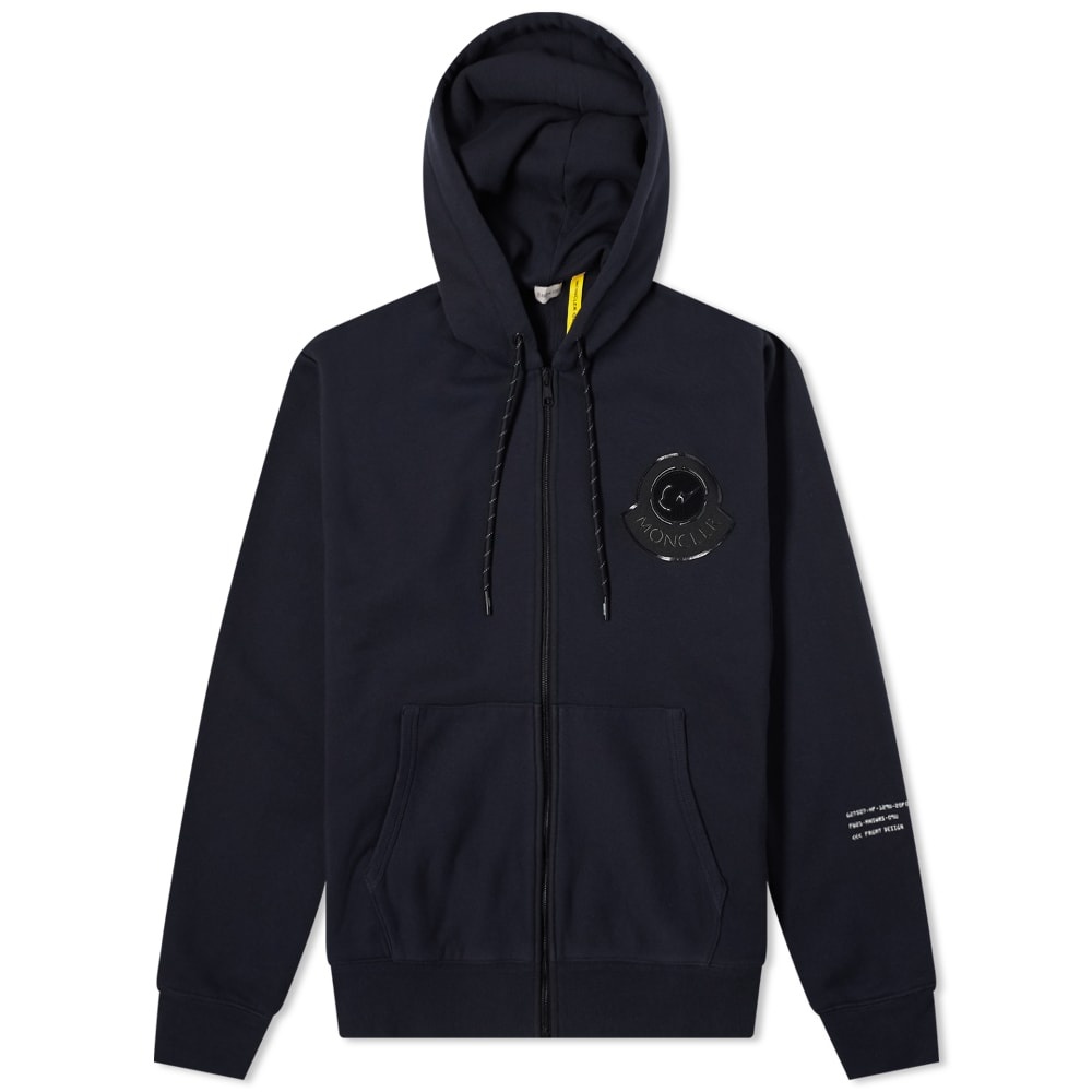 7 Moncler FRGMT Hiroshi Fujiwara Chest Logo Zip Hoody - 1