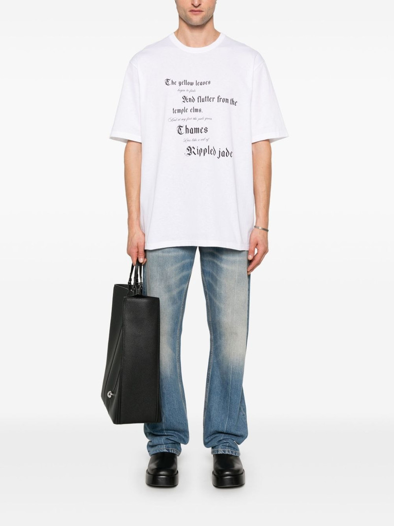 Alexander McQueen text-print T-shirt outlook