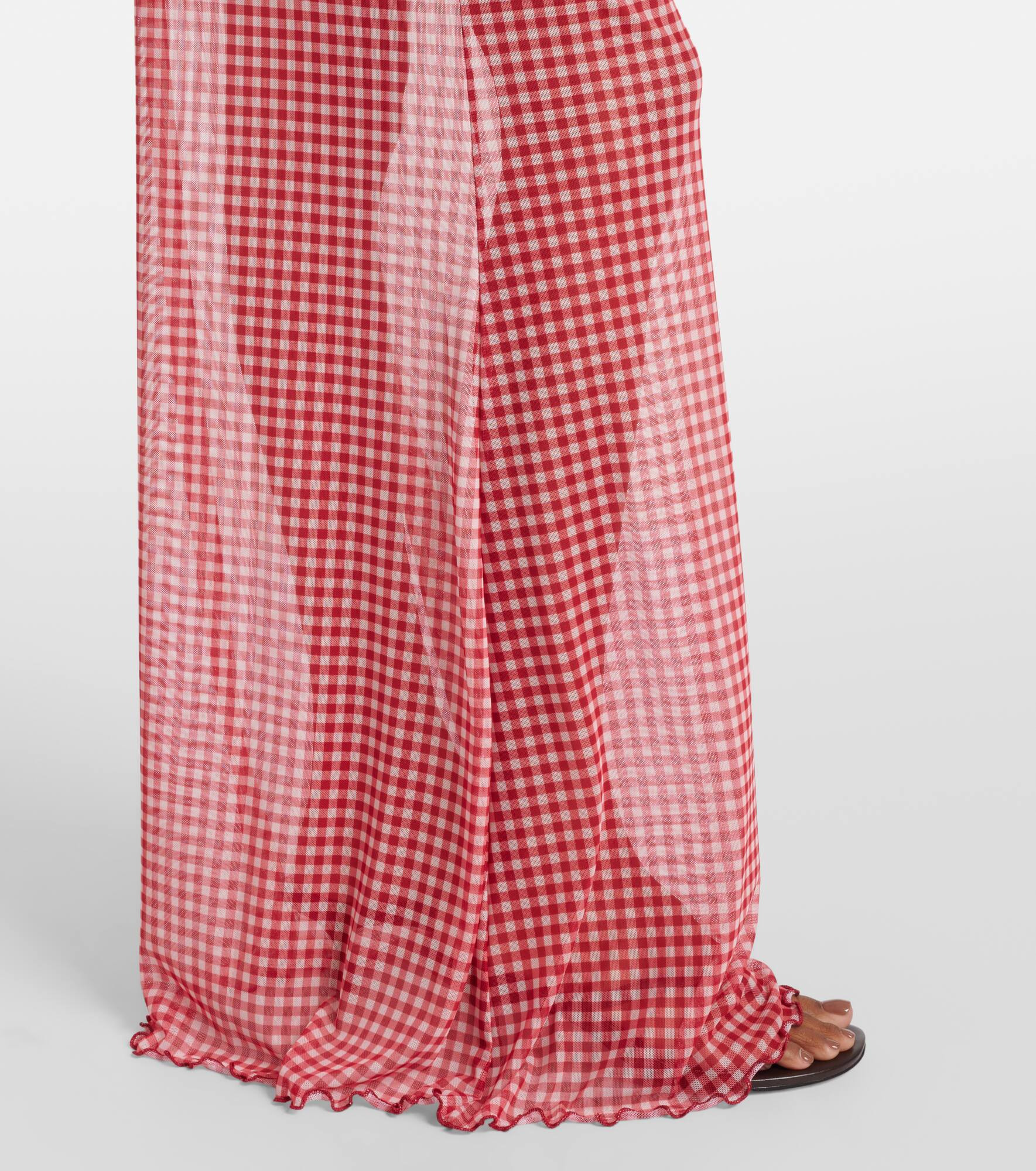 Solay gingham maxi skirt - 5