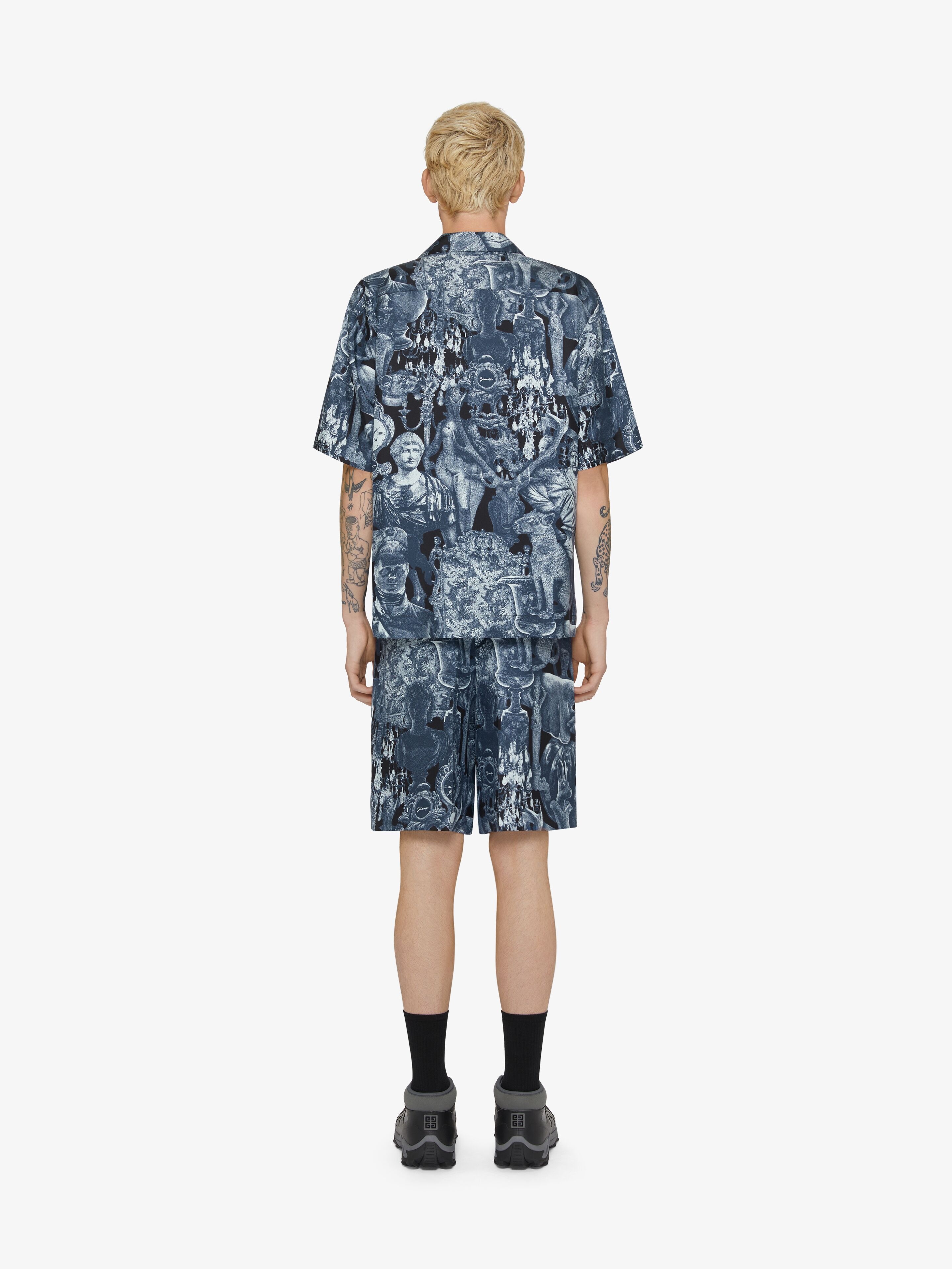 SHIRT IN SILK WITH HUBERT OBJECTS PRINT - 4