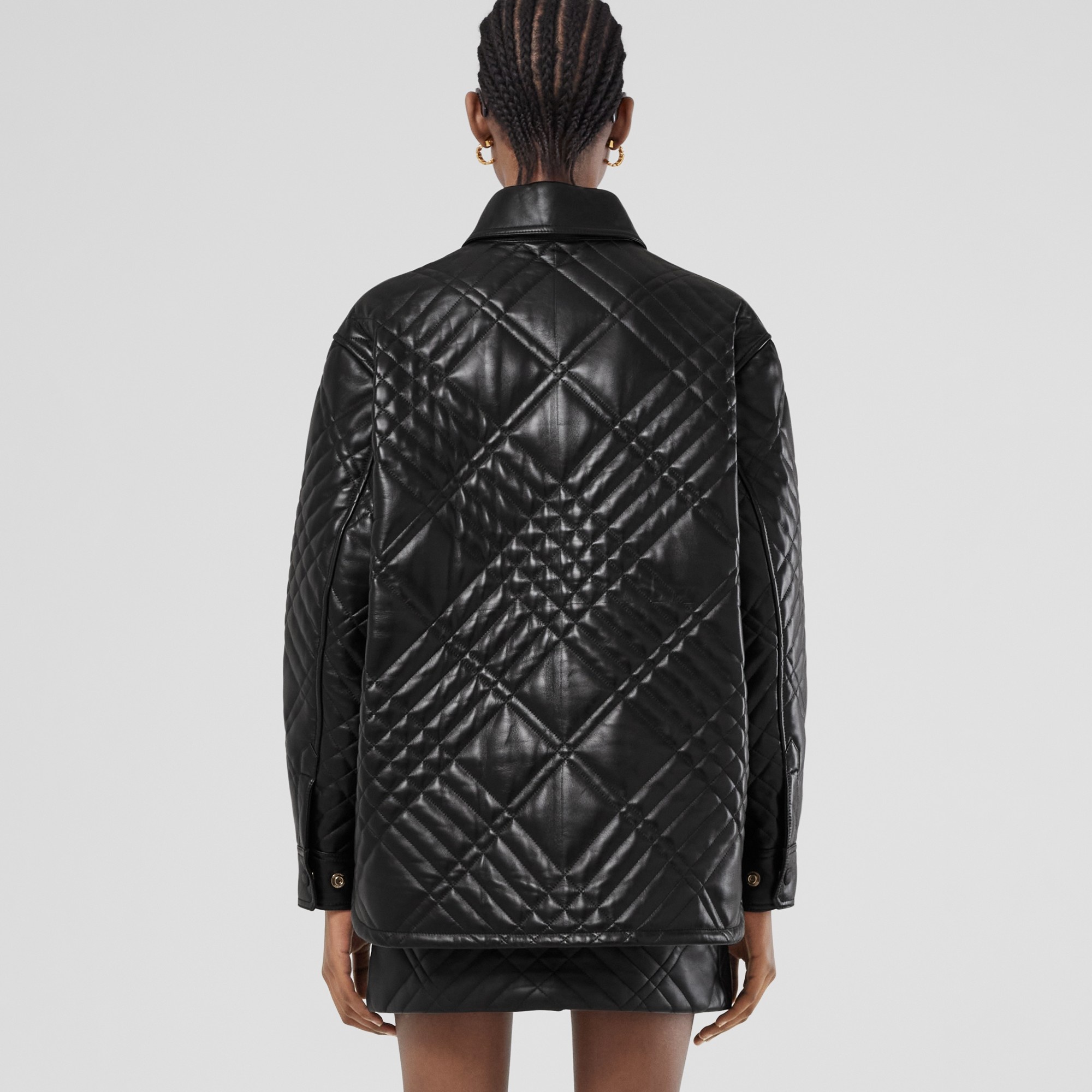 Quilted Leather Overshirt - 3