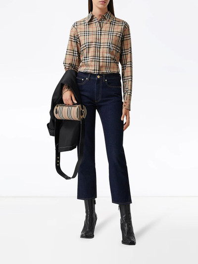 Burberry vintage check zebra patch shirt outlook