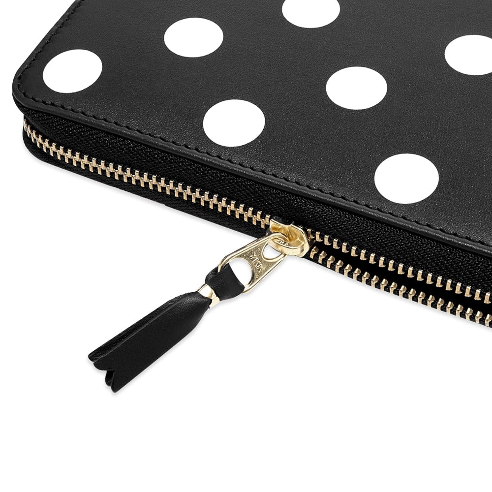 Comme des Garcons Sa0111Pd Dots Printed Leather Zip Wallet - 3