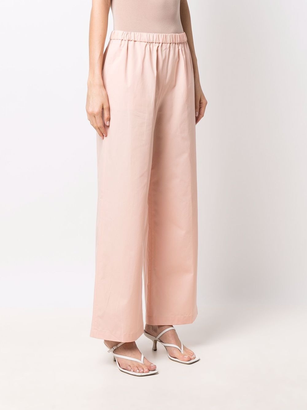 poplin straight-leg trousers - 3