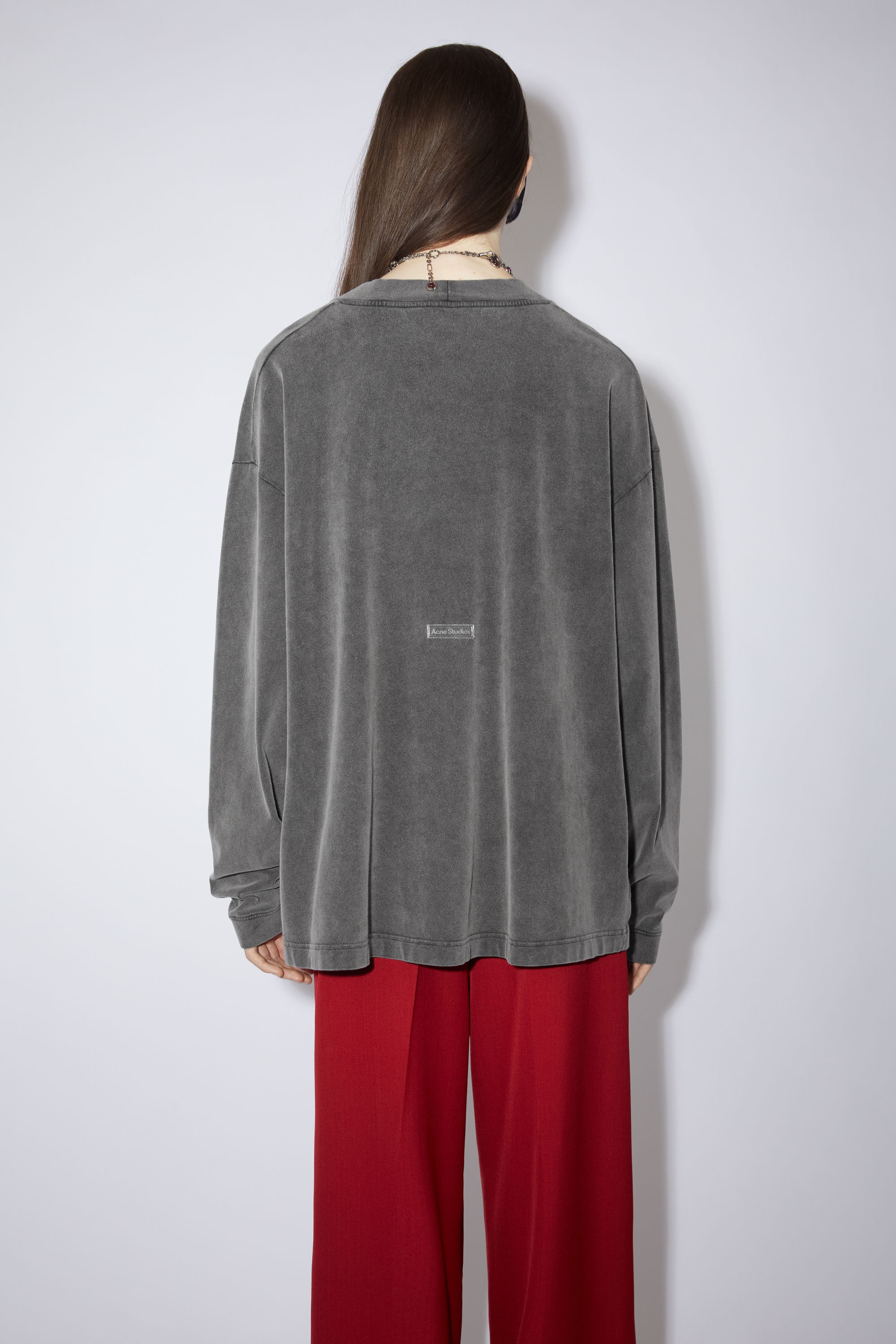 Crew neck sweater - Faded black - 3