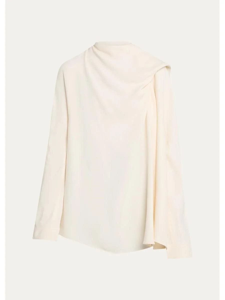 Draped Cady Blouse - 1