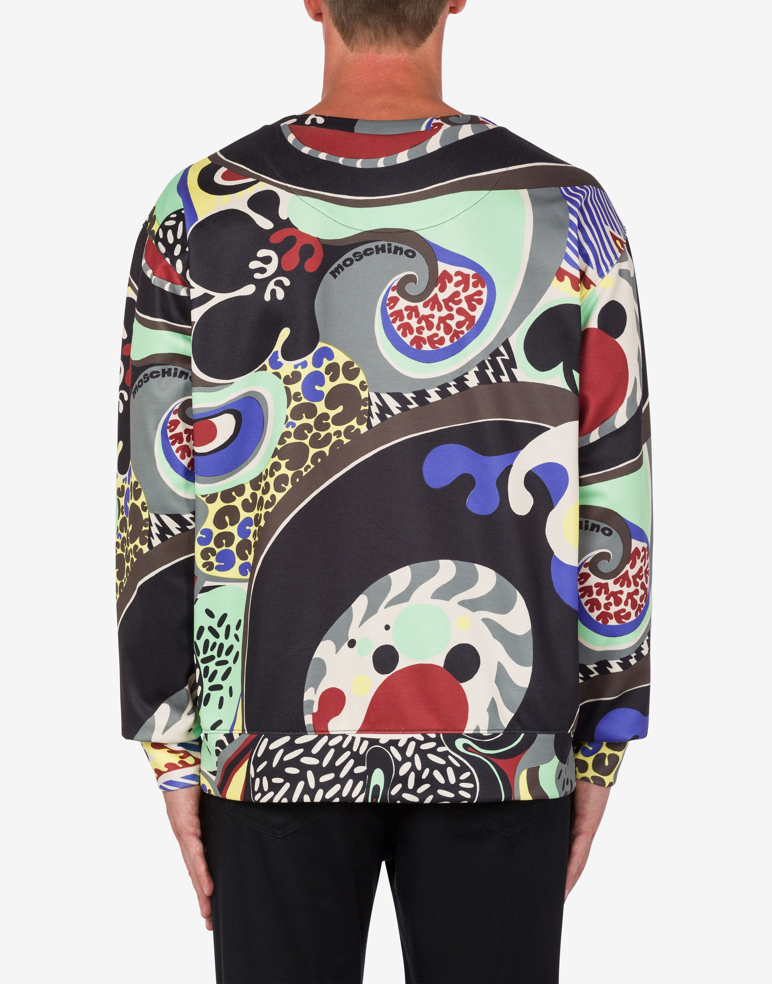 PSYCHEDELIC PRINT TECHNICAL SWEATSHIRT - 3