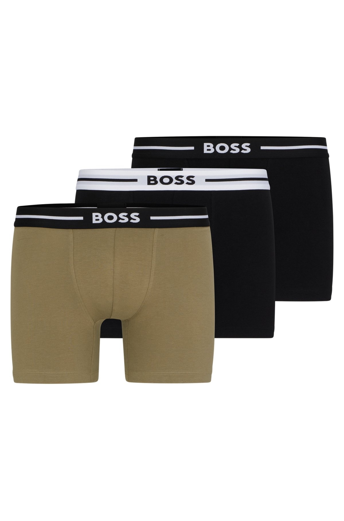 THREE-PACK OF STRETCH-COTTON BOXER BRIEFS - 1