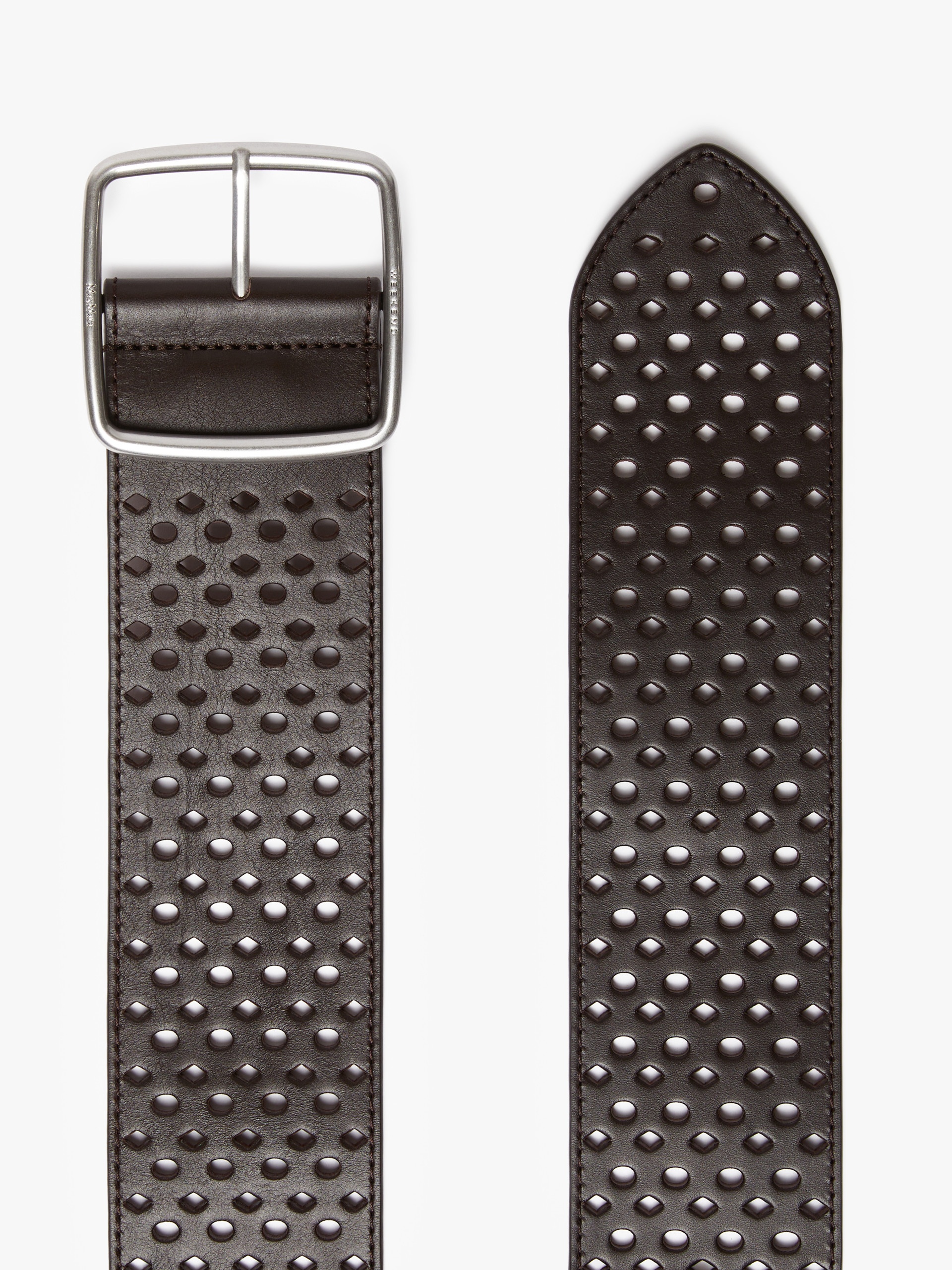KUENS Perforated leather belt - 2