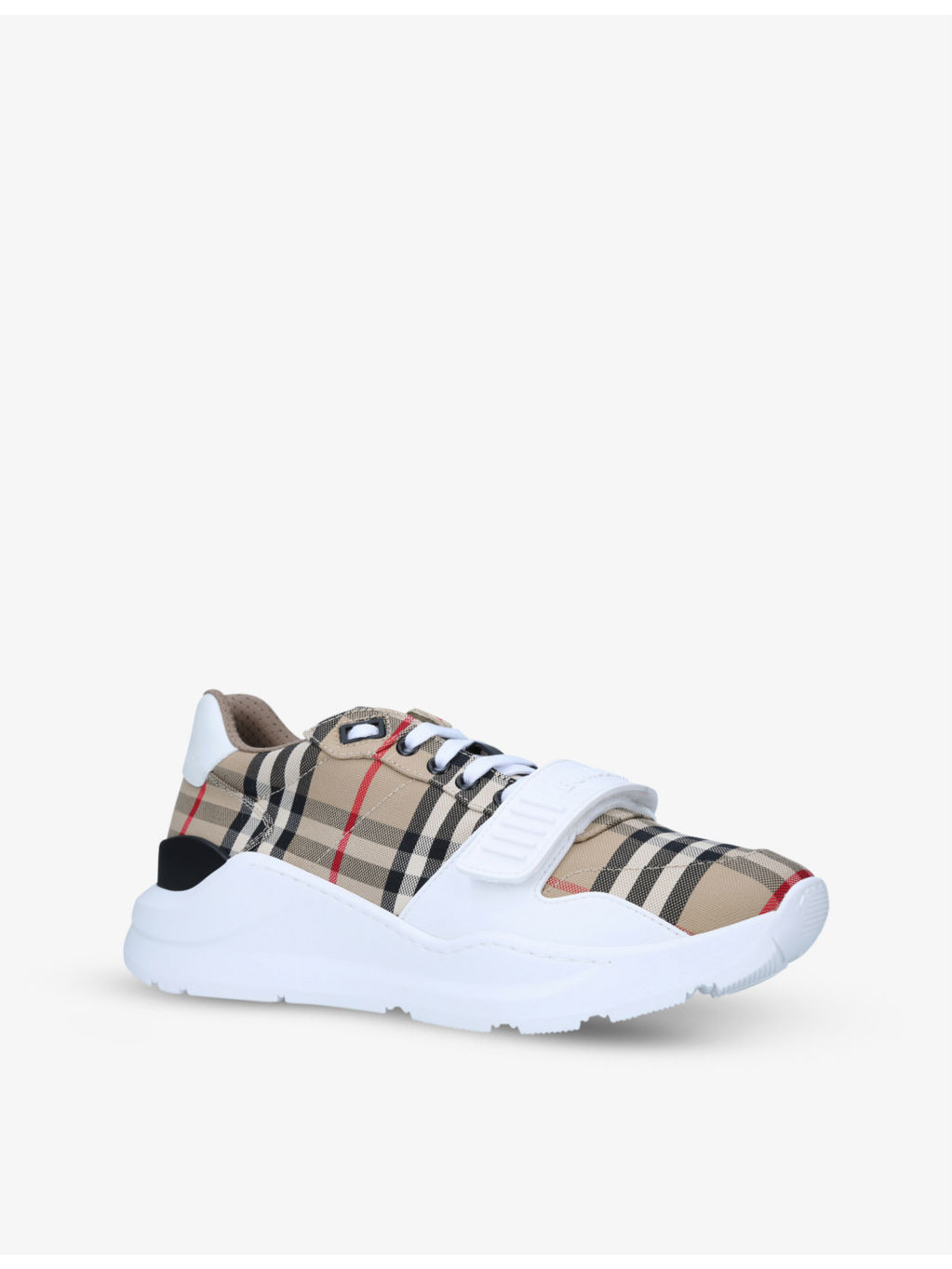 Regis vintage check canvas trainers - 4