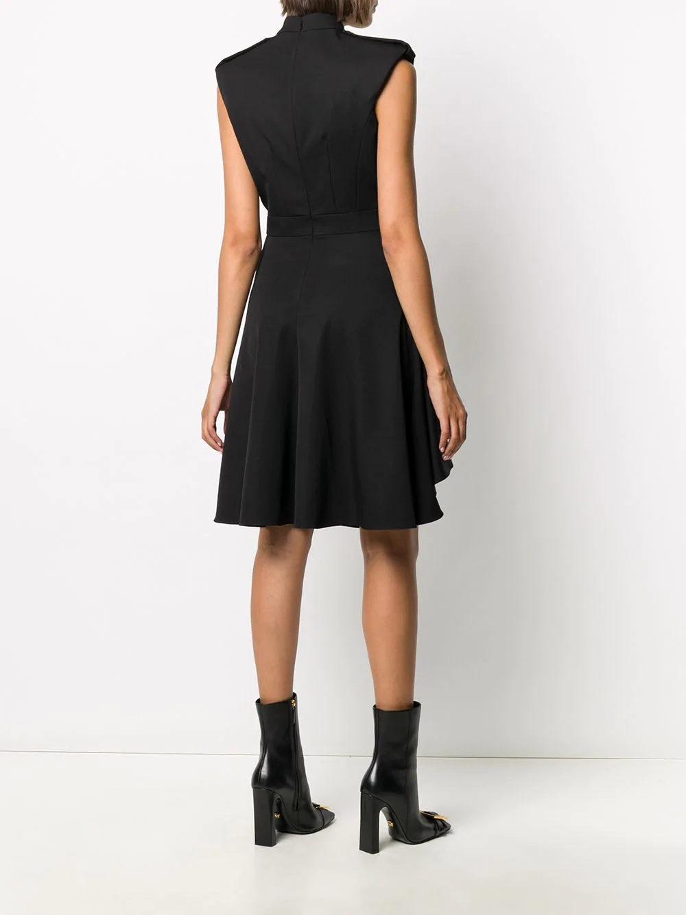 sleeveless mock neck dress - 4