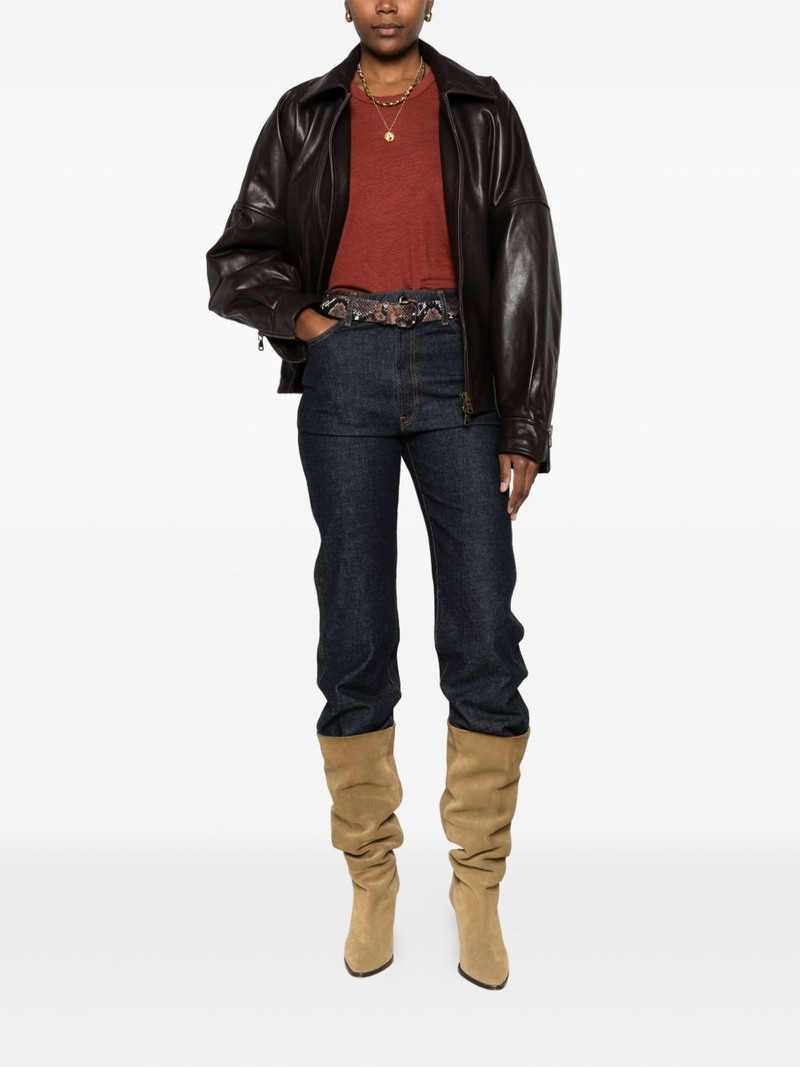 Isabel Marant Étoile long-sleeve linen t-shirt outlook