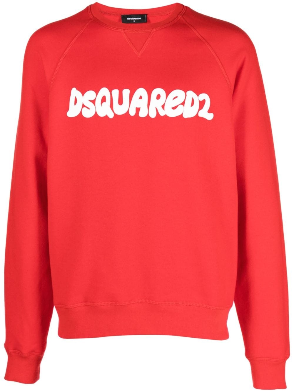 logo-print cotton sweatshirt - 1