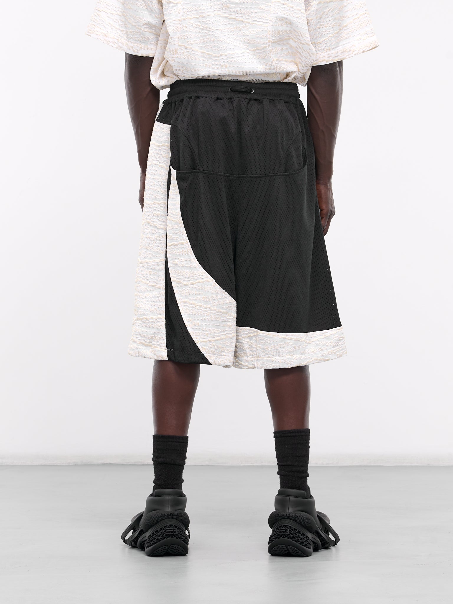 パンツ NAMESAKE CHAND PANELLED BASKETBALLSHORTS NAMESAKE Chand Paneled Basketball Shorts | hlorenzo | REVERSIBLE