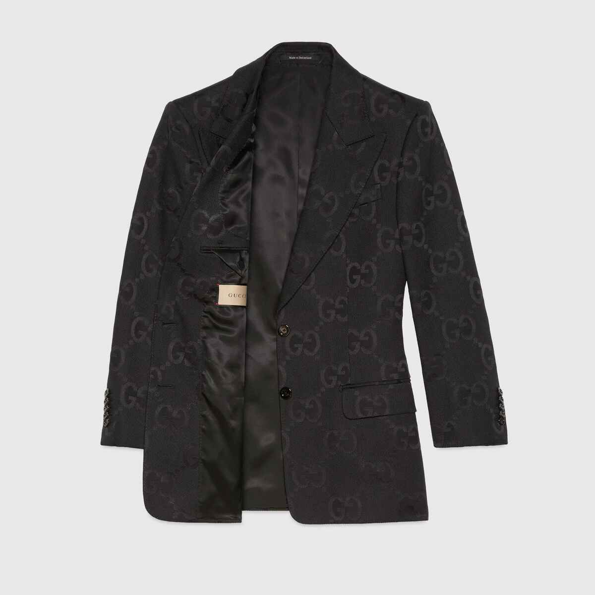 Light GG canvas single-breasted jacket - 5