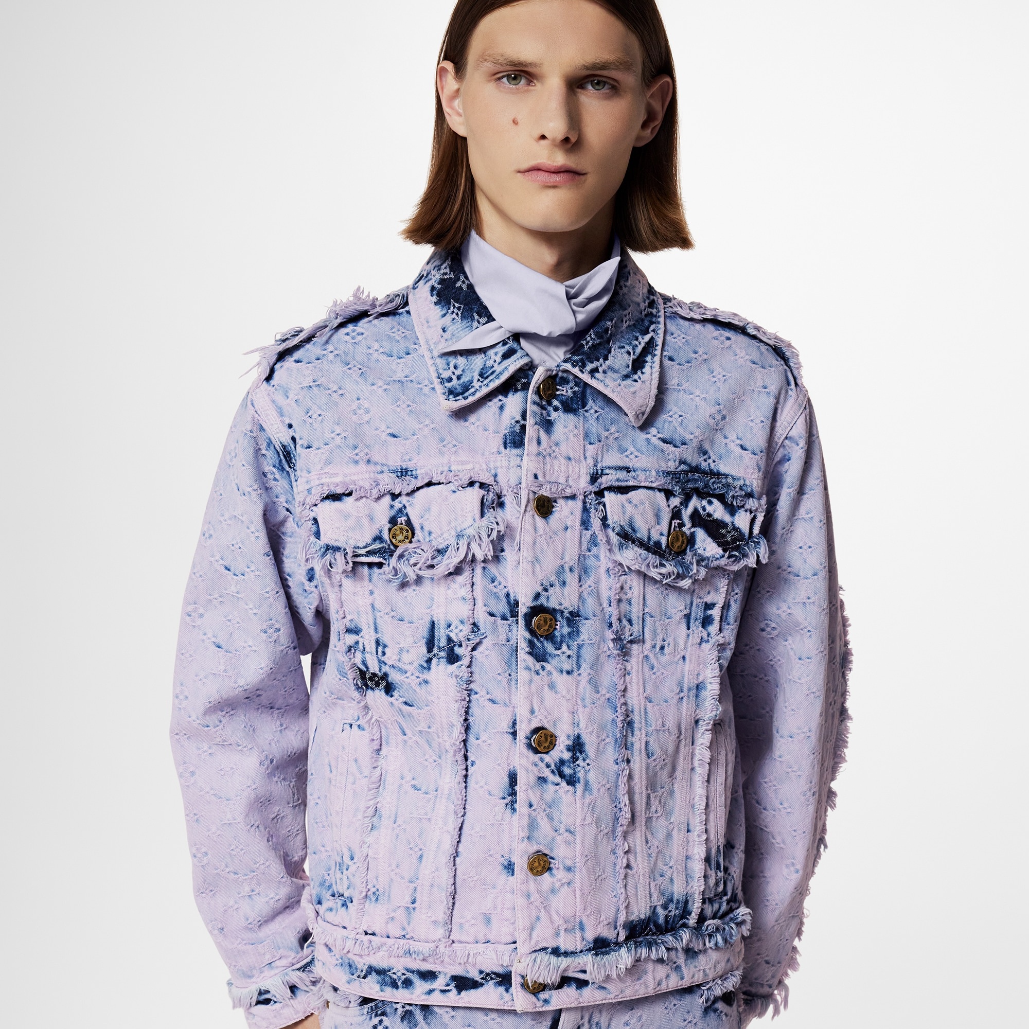 Fringed Monogram Boyhood Denim Jacket - 4