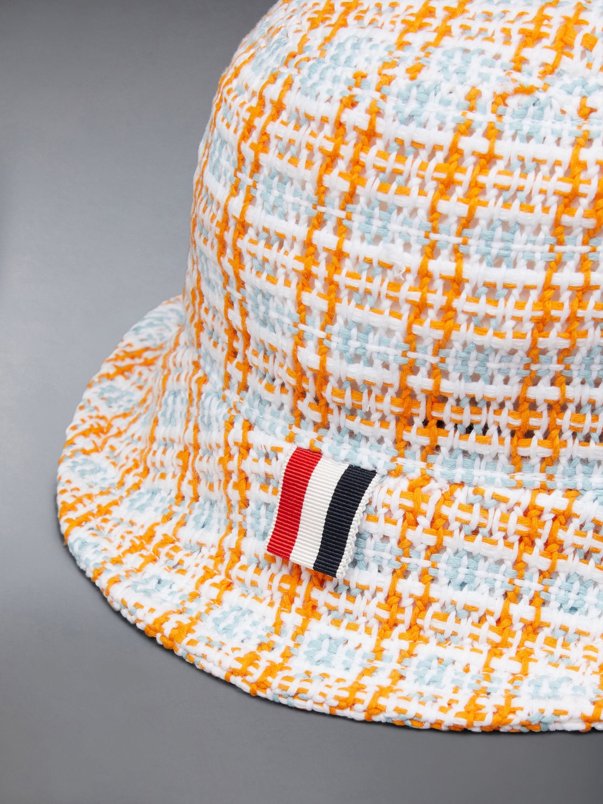 Check Crochet Tweed Classic Bucket Hat - 5