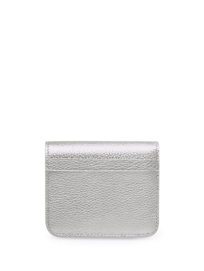 BALENCIAGA logo-print metallic wallet outlook